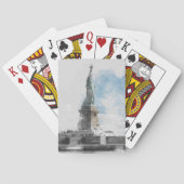 NYC Statue of Liberty Poker Cards - Manhattan Land Spielkarten (Rückseite)