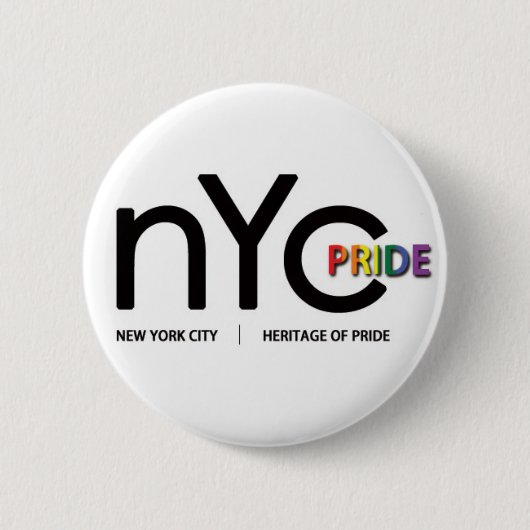 NYC Stolz-offizieller Knopf Button (Vorderseite)