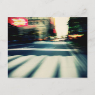 NYC Street Blur Postkarte