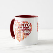 NYC-Tasse - wählen Sie Stil & Farbe Tasse (Vorderseite Links)