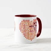 NYC-Tasse - wählen Sie Stil & Farbe Tasse (VorderseiteRechts)