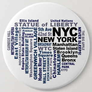 NYC-Taste - Größe enorm Button