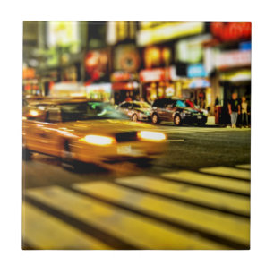 NYC Taxi abstrakt Fliese