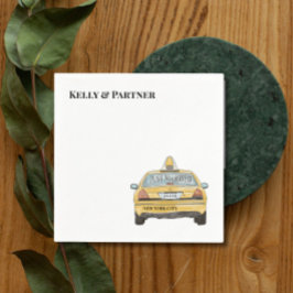 NYC Taxi Wedding Cocktail Serviette