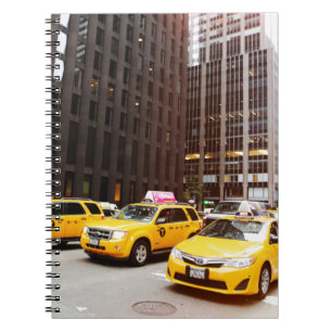 NYC-Taxikabinen in New York Notizblock