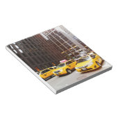 NYC-Taxikabinen in New York Notizblock (angewinkelt)