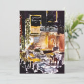 NYC Theater-Bezirks-themenorientierter Einladungen (Stehend Vorderseite)