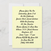 NYC Theater-Bezirks-themenorientierter Einladungen (Rückseite)