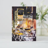 NYC Theater District RSVP Card ~Spaß zum Anpassen Karte (Stehend Vorderseite)