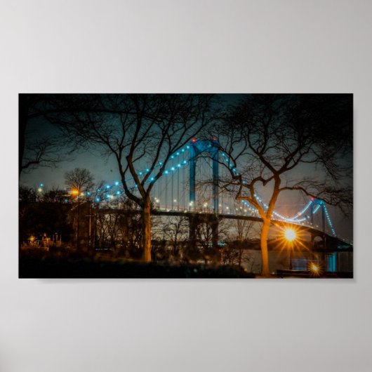 NYC Throgs Neck Bridge Poster (Vorne)