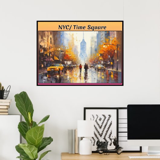 NYC/Time Square Poster (Heimbüro)