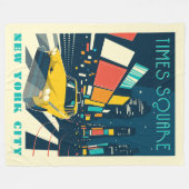 NYC - Times Square Fleecedecke (Vorderseite (Horizontal))