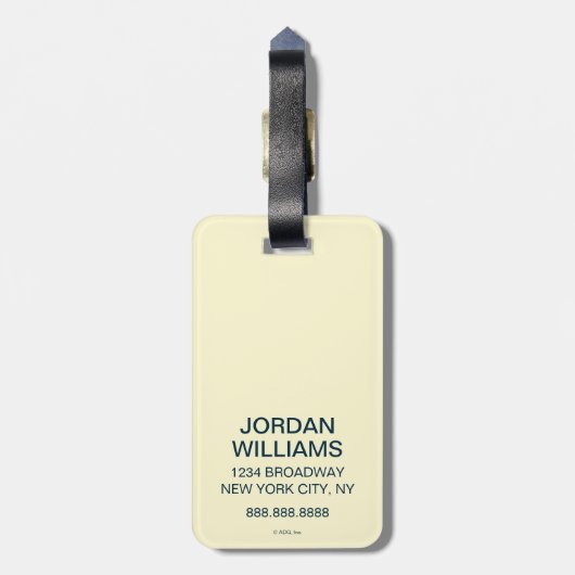 NYC - Times Square Gepäckanhänger (Rückseite vertikal)