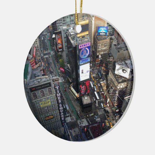 NYC Times Square Keramik Ornament (Links)