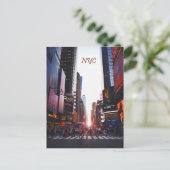 NYC Times Square New York City Postkarte (Stehend Vorderseite)