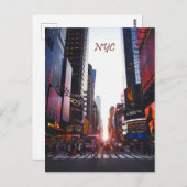NYC Times Square New York City Postkarte (Vorne/Hinten)