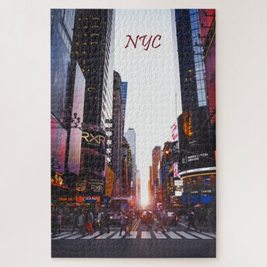 NYC Times Square New York City Puzzle (Vertikal)