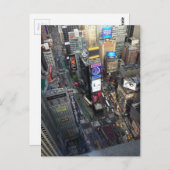 NYC Times Square Postkarte (Vorne/Hinten)