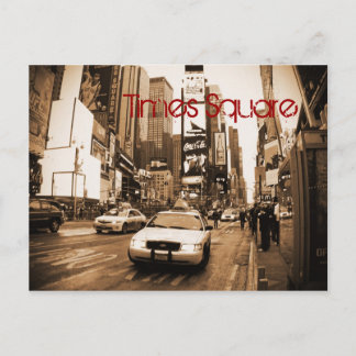 NYC Times Square Taxi Postkarte