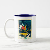 NYC - Times Square Zweifarbige Tasse (Links)