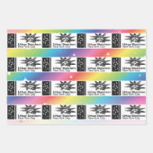 NYC Urban Sketchers Wrapping Paper Geschenkpapier Set (Vorderseite)