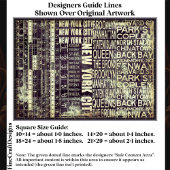 NYC Urban Typography Collage Panel FB2 Dekoupage Seidenpapier