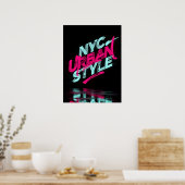 NYC Urbaner Stil Poster (Küche)