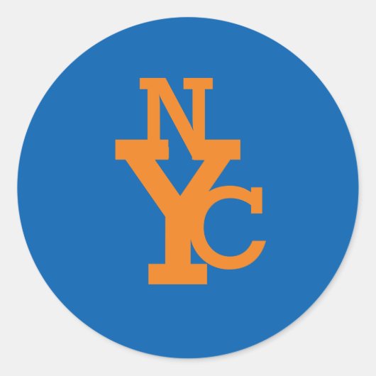 NYC V2-Aufkleber Runder Aufkleber (Vorderseite)