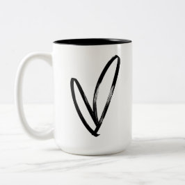 NYC Valentinstag-Kaffeetasse – Liebe in der Stadt Zweifarbige Tasse
