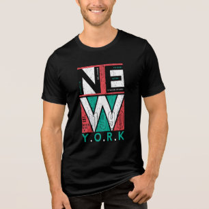 NYC-Vermächtnis: kühne Borough-Hommage Tri-Blend Shirt