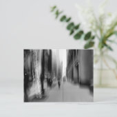 NYC Vertical B&W Blur Postkarte (Stehend Vorderseite)