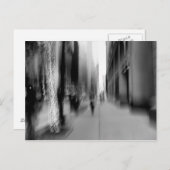 NYC Vertical B&W Blur Postkarte (Vorne/Hinten)