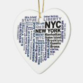 NYC Verzierung - kundengerecht Keramik Ornament (Links)