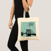 Nyc vibes tote bag (Cyan) Tragetasche (Vorderseite (Produkt))