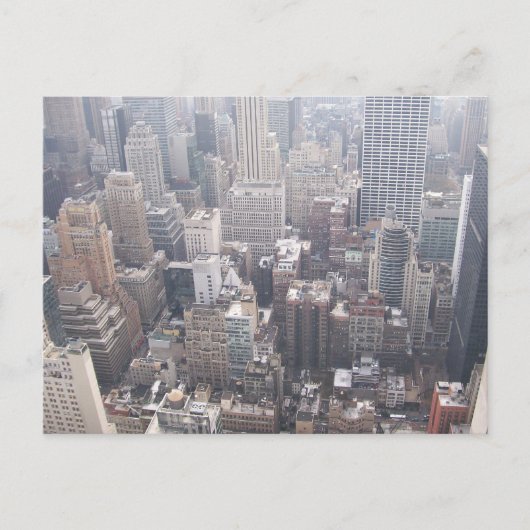 NYC View South Down 5 Postkarte (Vorderseite)