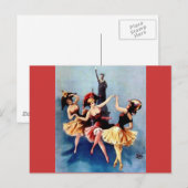 NYC Vintag Ballerinas Dance Postkarte (Vorne/Hinten)