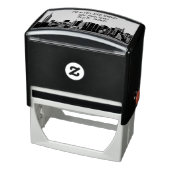 NYC Wide Skyline Etched BW Address Rubber Briefmar Permastempel (Produkt)