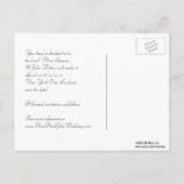 NYC Wide Skyline Etched BW Dark Red Save the Date Ankündigungspostkarte (Rückseite)