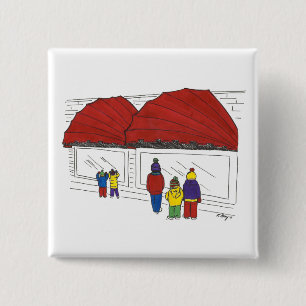 NYC Window Shopping Weihnachten New York Urlaub Button