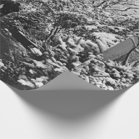 NYC Winter-Märchenland Geschenkpapier (Ecke)