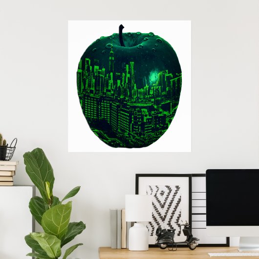 NYC wirklich Big Apple Poster (Heimbüro)
