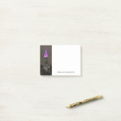 NYC-Wolkenkratzer bei Nacht Post-it Klebezettel (Auf Schreibtisch)