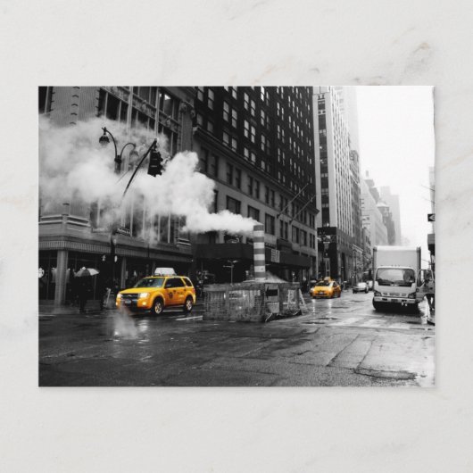 NYC Yellow Cab Postkarte (Vorderseite)