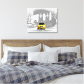 Nyc Yellow Taxi Brooklyn Bridge Pop Leinwanddruck (Insitu (Schlafzimmer))