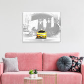 Nyc Yellow Taxi Brooklyn Bridge Pop Leinwanddruck (Insitu (Wohnzimmer))