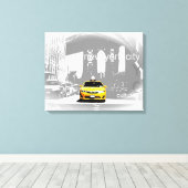 Nyc Yellow Taxi Brooklyn Bridge Pop Leinwanddruck (Insitu (Holzboden))