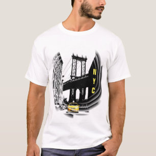 Nyc Yellow Taxi New York City Moderner Pop Kunst T-Shirt