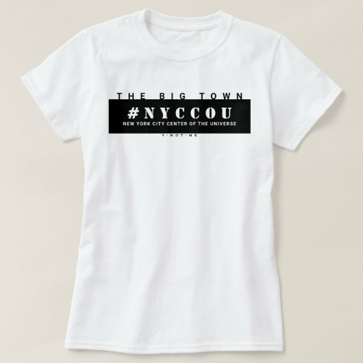 NYCCOU #NYCCOU bl T - Shirt (Design vorne)