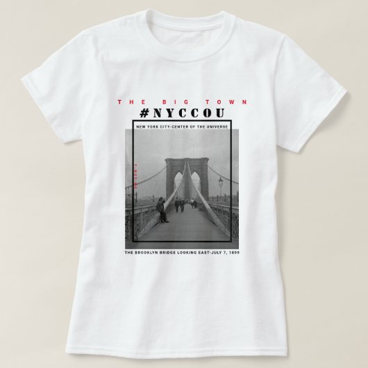 NYCCOU #NYCCOU BROOKLYN BRIDGE T-Shirt (Design vorne)