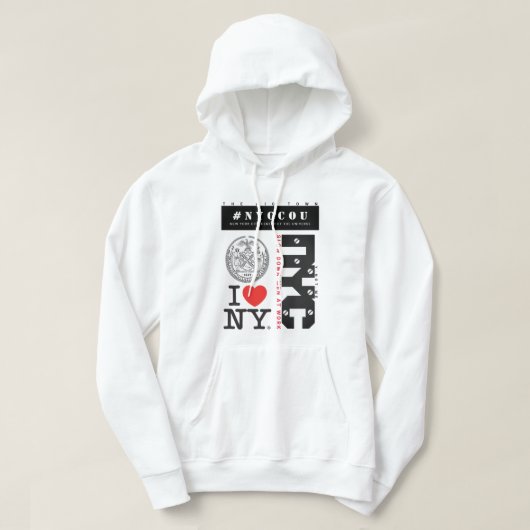 NYCCOU #NYCCOU (MÄNNER AM ARBEITSPLATZ) HOODIE (Design vorne)